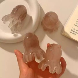 Octopus 3컬러 문어 괄사 경락 지압 만능 두피 마사지 octopus gua sha [골드] 3-Color Octopus Gua Sha Acupressure Universal Scalp Massage [Gold]