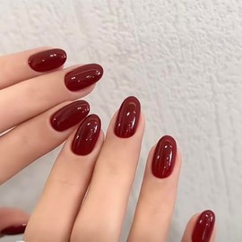 Uñas postizas cortas a presión, 32 piezas, 16 tamaños, ovaladas, con pegamento para uñas, pestañas adhesivas, lima de uñas, almohadilla de preparación