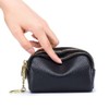 AprinCtempsD Ladies Coin Purse Genuine Leather Womens Mini Wallet Pouch