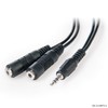 Connect 3.5 mm Stereo Audio Male to 2 X 3.5