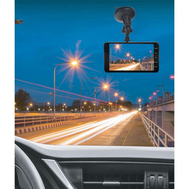 Minolta MNCD42-BK MNCD42 1080p Full HD Dash Camera with 4-Inch