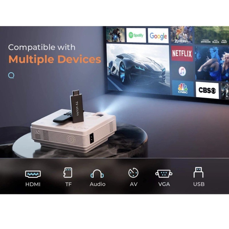 General VANKYO Leisure 3 1080P Supported Mini Projector 2400 Lux