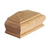 Blueprint Joinery Cambridge Oak Pyramid Newel Cap 120x58x50mm, Half Stair