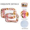 TotePrint Transparent waterproof cosmetic bag made of PVC with floral