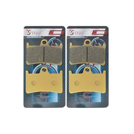 S SYUU Front and Rear Brake Pads compatible with YAMAHA XV1700 Roadstar 1700 2004-2009 XV 1700 Road Star Midnight Silverado 2004 2005 2006 2007 FA252F FA123R