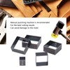 Leather Cutting Tool, Square Leather Punch 5 mm to 60