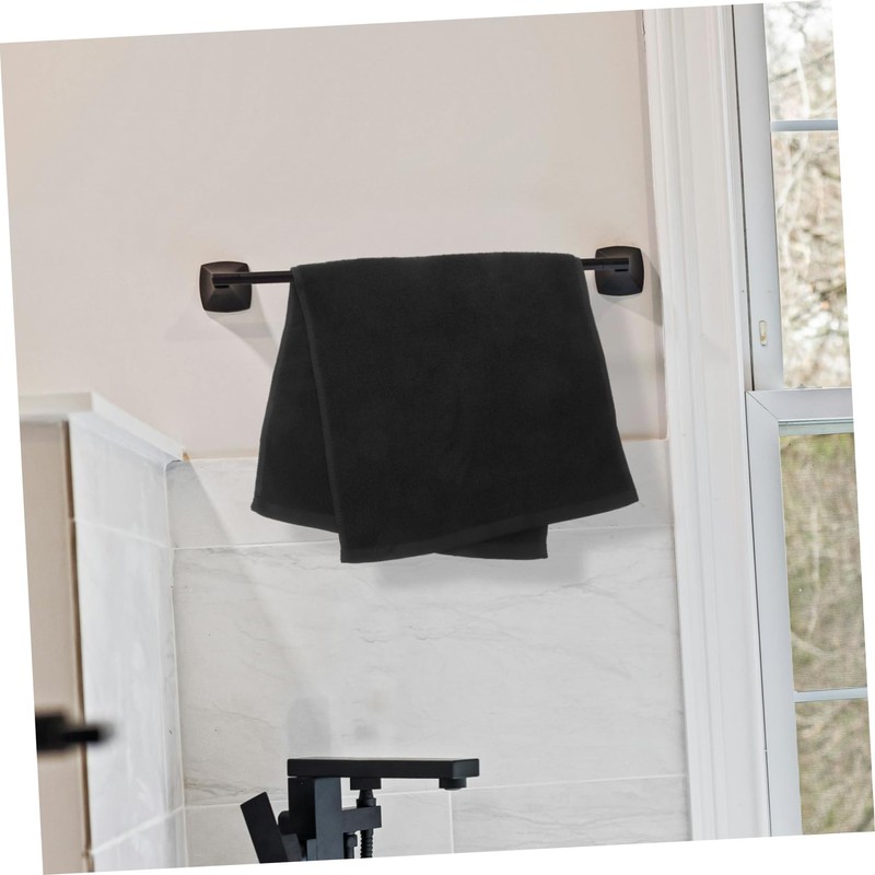 OHPHCALL 2pcs Pure Cotton Black Towel Hair Drying Towel Cotton