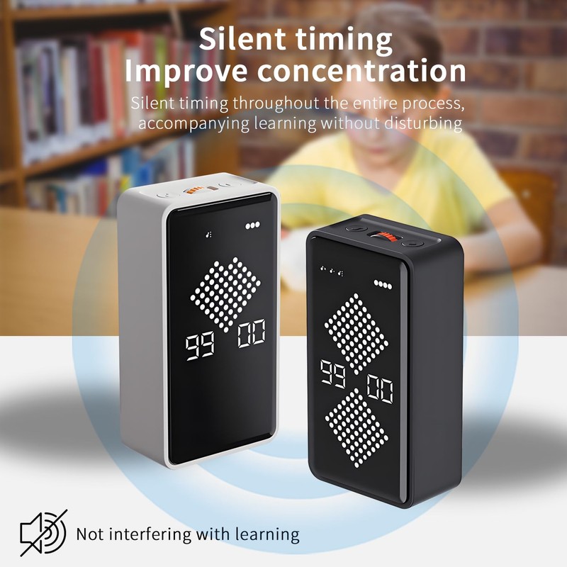 Qumox F8 Hourglass Gravity Timer – Digital Flip Countdown &