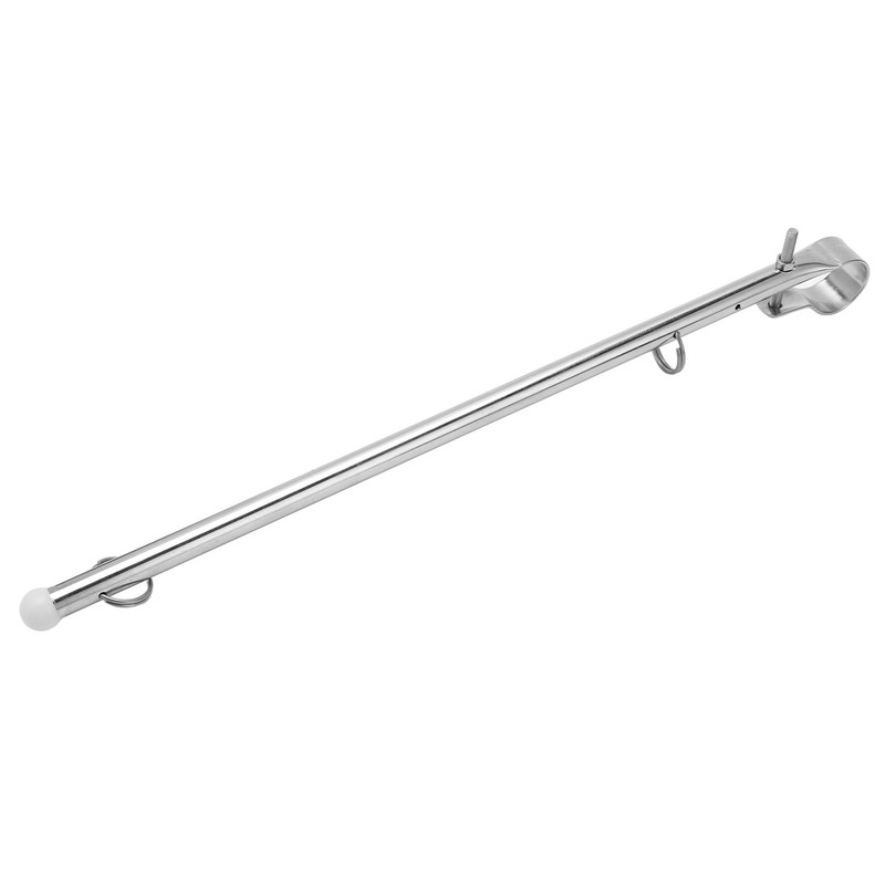 Boat Flag Pole Beautiful Practical Polishing Stainless Steel Rail Mount