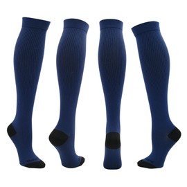 Nurse Yard Compression Socks for Nurses - Women & Men - 20-30mmHg Graduated Compression, Zero-Toe Compression, For Medical Staff, Nursing, Athletic Support Such As Running, Cycling, Hiking - 1 Pair