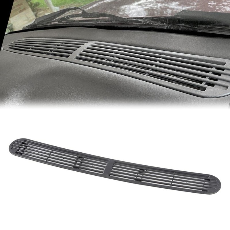 PIT66 Gray Graphite Dash Defrost Vent Cover Grille Panel Compatible
