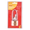 Amtech T1500C 38mm Solid Brass Long Shackle Padlock, Small Padlock