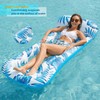 Jasonwell Inflatable Pool Float Lounge - 2 Pack Floaties Rafts