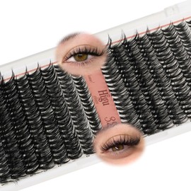 Higu Clace Eyelash Clusters 320PCS, Individual Eyelashes Mixed 9-16mm,Wispy Cluster Lashs Natural Lash Clusters,Eyelash Extensions Easy to Use at Home Eyelash Extension (30D+40D V01)