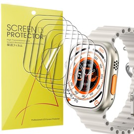 Lamshaw Z77 Ultra Screen Protector, [6 Pack] Full Coverage TPU Clear Film Compatible for Twshouse Z77 Ultra Smart Watch 2.1" (6 Pack)