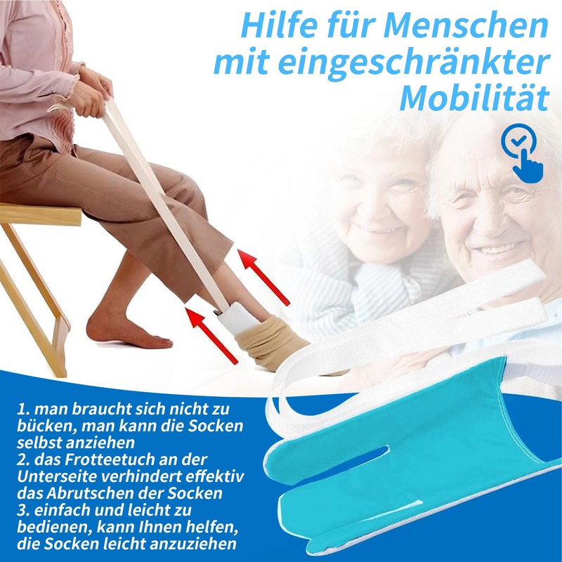 Molkor Sock Dressing Aid for Socks and Stockings, Stocking Aid