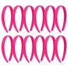Amariver 12Pcs Hotpink Headband for Women 0.8inch Satin Headbands Thin