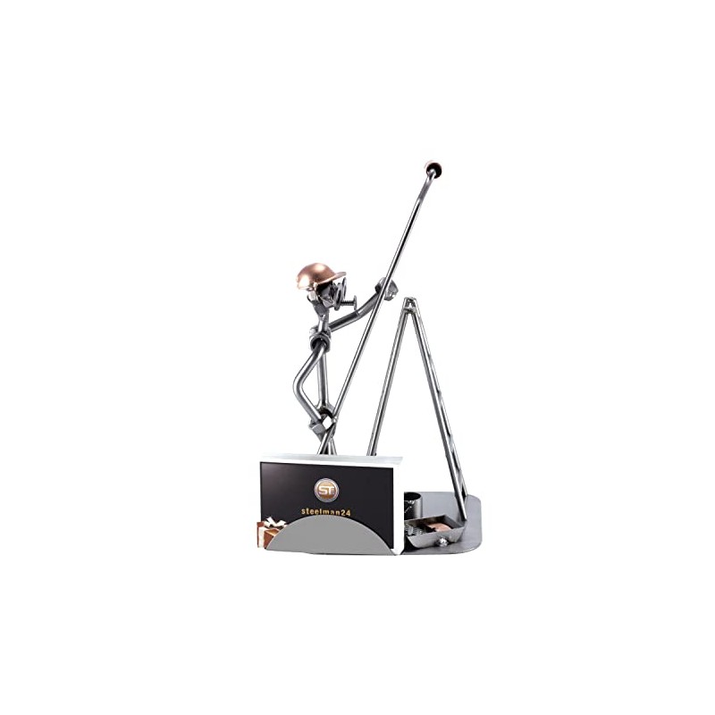 Steelman24 I Nuts and bolts sculpture Painter With Paint Roller