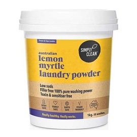 Simply Clean Lemon Myrtle Top and Front Loader Laundry Powder 1kg