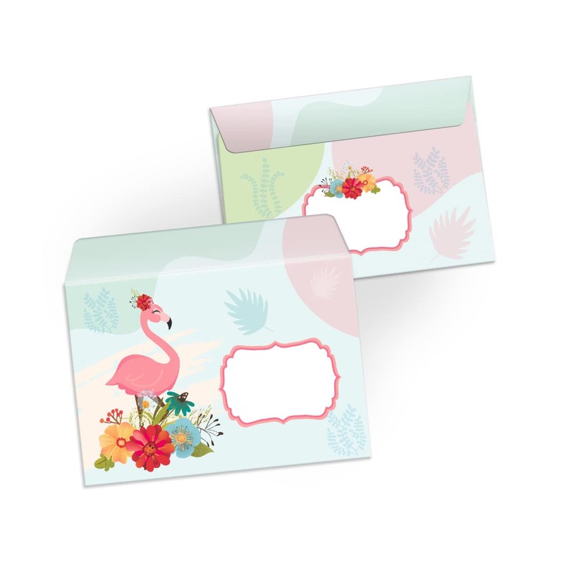 Stationery Set for Girls Flamingo Letter Pad with Envelope for
