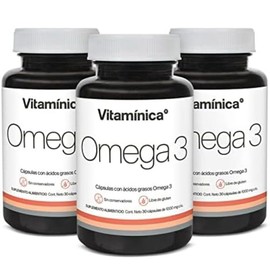 Vitaminica Omega 3 90 Cápsulas Blandas en Total 300 mg Cada Una de EPA y DHA - 90 Porciones