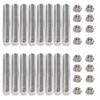 GSTP M8*1.25 Studs Kit Exhaust Studs and Nuts Kit Compatible