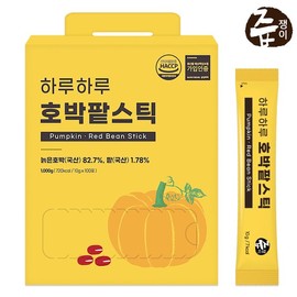 Juupjaengi 호박팥스틱 100포 실속형 Pumpkin Red Bean Stick 100 Sachets Bulk Pack