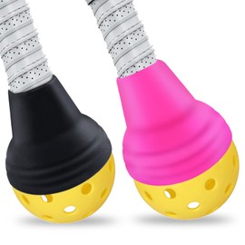 GOLD DEER 2Pcs Pickleball Ball Retriever Silicone Pickleball Ball Picker Pickleball Grabber Universal Pickleball Upper Suction Cup Pickleball Accessories Fits All Standard Paddles
