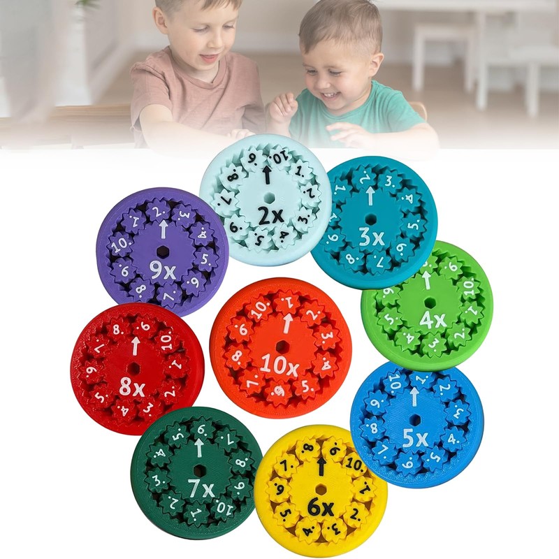 Math Fidget Spinner,Number Round Math Fidget Spinner for Children, Learn
