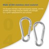 CNBTR 2 PCS 304 Stainless Steel Spring Snap Hook M8