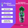 SIP WITH ME Zoo Elephant Stainless Flip-Top Cup 13oz