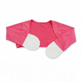 Edenswear Zinc-Infused Mitten Sleeves for Kids with Eczema (9 Months, Red Fuchsia)