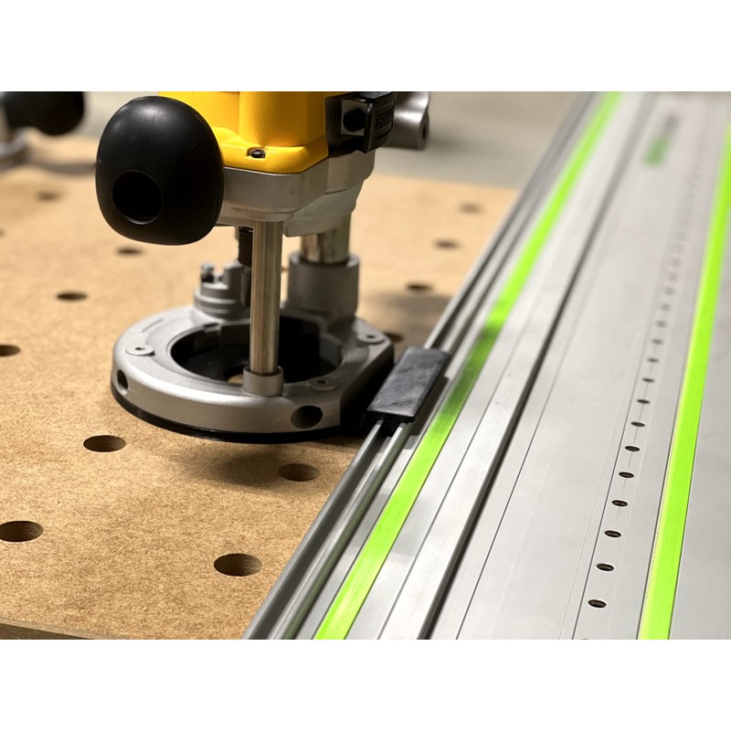 ToolCurve Guide Rail Adapter Compatible with Dewalt 618 Plunge Router