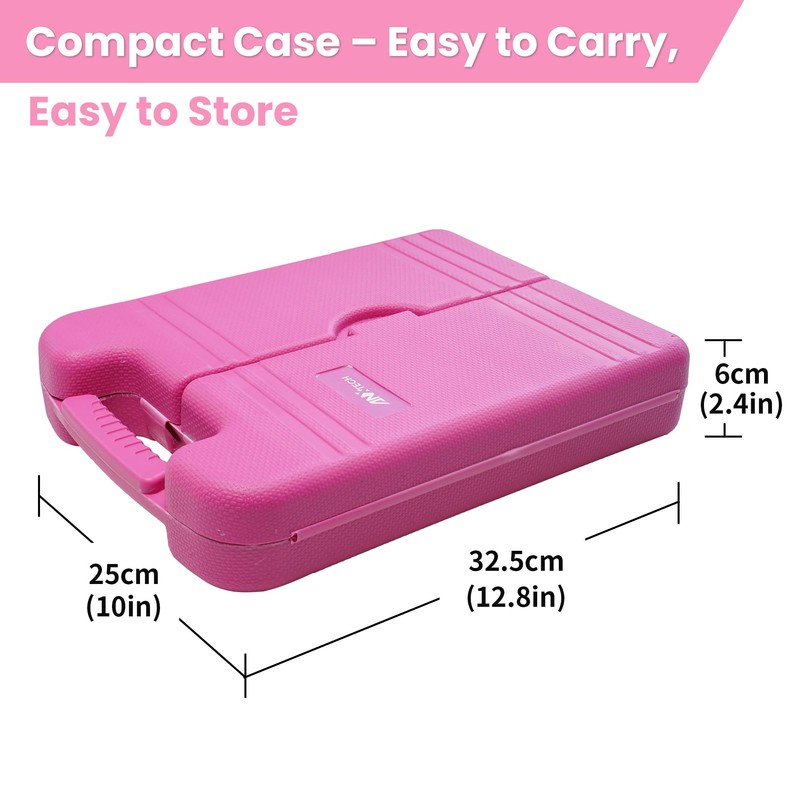 Pink Tool Set for Women, 136-Piece Household Small Tool Set,