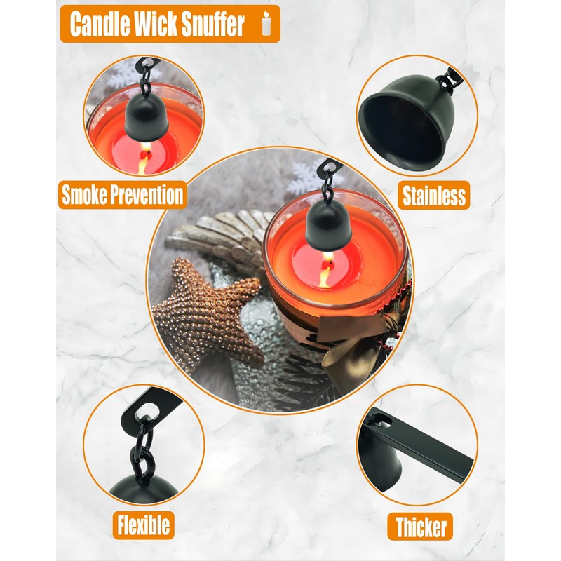 YOUTUOY 5 in1 Candle Accessory Set with Rechargeable Candle Lighter,