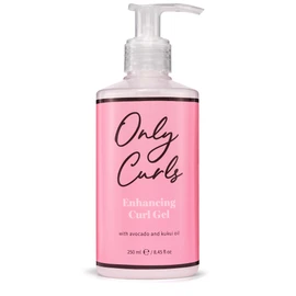 Only Curls Enhancing Curl Gel 250ml – Lightweight, Frizz-Control Styling Gel for Defined, Long-Lasting, and Hydrated Curls – Vegan & Cruelty-Free