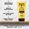 Bee Bald SHAVE Premium Shaving Cream Goes On Light &