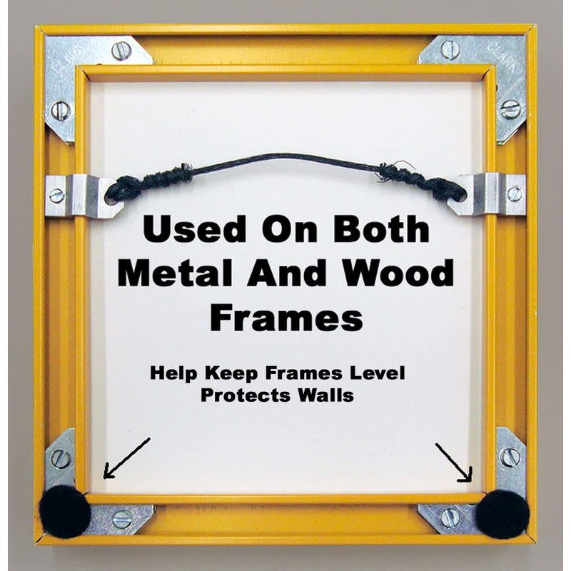 888 Corp Black Self Adhesive Felt Bumpers 1/2" Diameter and