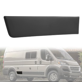 KUAFU Rear Quarter Panel Trim Compatible with 2019-2022 Dodge Ram Promaster Replacement for CH1904103 Quarter Panel Long Wheel Base Molding Cover Plastic PP-Black Right Passenger Side