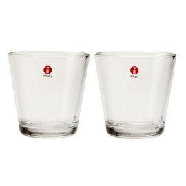 iittala Cartio Tumbler, 7.4 fl oz (210 ml), Clear Pair
