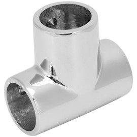 90 Degree Tee Connector TShaped 316 Stainless Steel Hardware Fitting MJS015 for Outdoor Boat Yacht(9022 22mm )