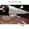 2 Player Badminton Racquets Adults Lightweight Carbon Fiber Rackets with