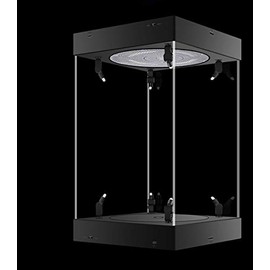 Phicen 1/6 Action Figure Display Box LED Spotlight with Rotating Base (Black, Internal Height 40CM)
