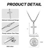 murtoo 925 Sterling Silver Cross Necklce for Men, Cross Pendant