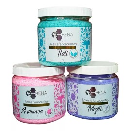 BENA Sales Para Pedicure Spa Efervescentes Baño 3kg Surtidos Bena