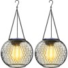 KagoLing Solar-Powered Outdoor Lanterns (2 Pack)Waterproo