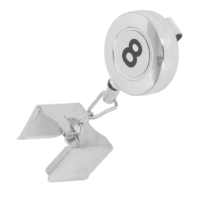 Billiard Cue Chalk Holder Metal Retractable Pocket Pool Cue Chalk