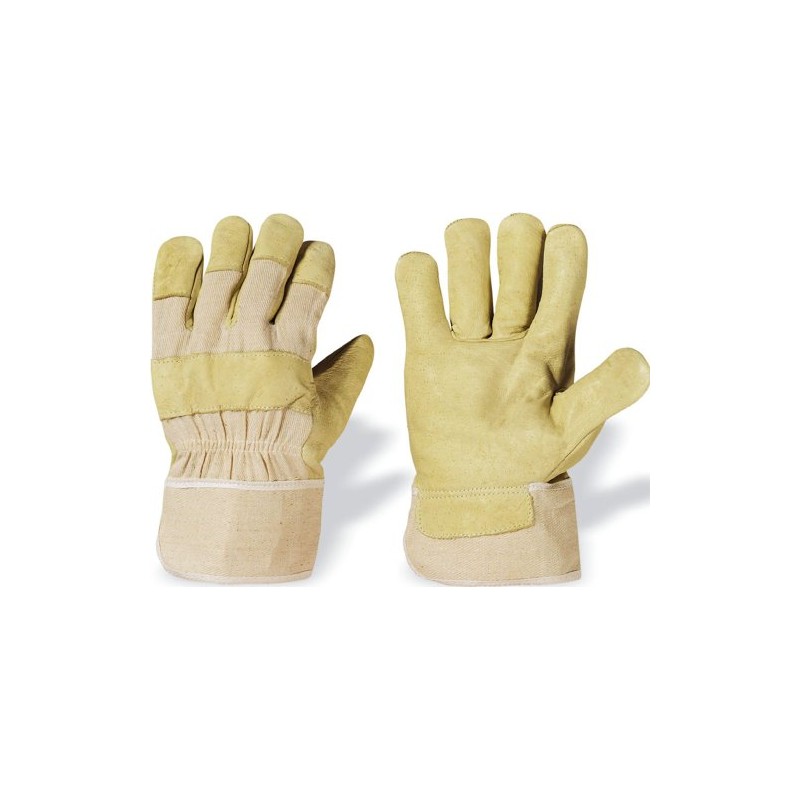 88 Pawa Glove Pig Grain Leather Lined – Light Yellow
