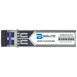Brute Networks AFBR-5715APZ-BN - 1000BASE-SX 550m MMF 850nm SFP Transceiver (Compatible with OEM PN# AFBR-5715APZ)
