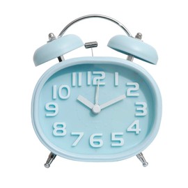 JZK Retro-Quarz-Doppelglockenwecker Nicht tickender leiser mit Hintergrundbeleuchtung batteriebetriebener lauter Wecker für schwere Schläfer, kleine Nachttischuhr für Schlafzimmer, Büro, Reisen, Blau